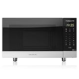 Cecotec Pro Clean 6110 Inox Mikrowelle 800 W Grill 1000 W 23 L Ready 2 Clean Beschichtung 3D Wave Frontspiegel 8 Programme 100 Min Timer LED Kindersicherung Rostfreier Edelstahl In Schwarz Silber