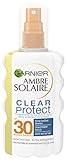 Garnier Ambre Solaire Clear Protect Transparentes Sonnenspray, nicht fettend - wasserfest, 1er Pack (1 x 200 ml)