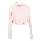 PRETYZOOM Damen Langarm UV-Schutzjacke mit Kapuze EIS Seide Sonnenhemd Sonnenschutz Reißverschluss Mantel Atmungsaktives Kostüm (Rosa)