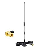 Bingfu Universal Auto Stereo Antenne Auto UKW/FM AM Radio Antenne SMB Magnetfuß Autoradio Antenne für Fahrzeug LKW SUV LKW RV Marine Boot Auto Stereo Audio Radio Head Unit CD Media Receiver Player