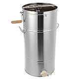 Cocoarm Honigschleuder Honey Extractor 25 x 45CM Edelstahl Manuell Honig-Extraktor 2 Rahmen Bienenhonigextraktor Honigzentrifuge für Imker