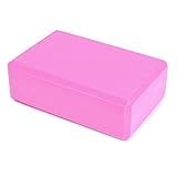 San Bodhi EVA-Schaum Yoga Block Brick, ideal für Yoga und Pilates, hot pink
