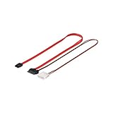 Wentronic HDD 2 in 1 S-ATA SlimLine Kabel 0,3 m, Rot/Schwarz