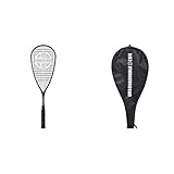 Unsquashable Squashschläger Inspire Y-6000, Long-String, 100% Carbon4, sportliches Offensiv-Racket, 296168 & 3/4 Squash-Schlägerhülle, 299998