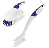 Lantelme Badezimmer Reinigungsbürste Set Bürsten Fugenbürste Fliesen Scheuerbürste für Bad und Küche 4231