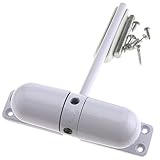 ENET Selbstschließender Türschließer für Brandschutztüren, verstellbar, federbelastet, oberflächenmontiert