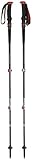 Black Diamond Wander Trekkingstock Trail Pro Shock Wanderstöcke, Schwarz/Rot, 68-140 cm