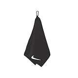 Nike Unisex – Erwachsene Performance Golf Towel Handtuch, Black/White, OSFM