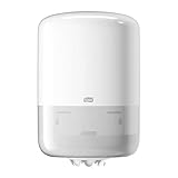 Tork 559000 Innenabrollungsspender für M2 Papierwischtücher im Elevation Design / Wischtuchspender für hygienische Einzeltuchentnahme in Weiß