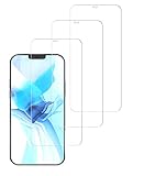 TECHKUN Panzerglas Schutzfolie für iPhone 12 Pro Max (6,7'') [3 Stück], Panzerglasfolie für 12 Pro Max (6,7 Zoll)