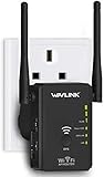 WAVLINK WLAN Repeater mit WPS Internet WLAN Verstärker - Drahtloser verstaerker Bis zu 300 Mbit/s Plug and Play Funktion für jeden Router (578R2)