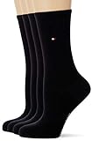 Tommy Hilfiger Womens Women's Multipack 4 Pack Casual Sock, Black, 39/42