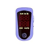 Mobiclinic, MD300C13, Fingerpulsoximeter, Pulsoximeter, Blutdruckmessgerät, Puls Oxymeter, Finger Sauerstoffsättigungs SpO2 Messgerät und Pulsmesser, Fingerclip, LED-Display