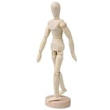 Ouinne Holz Menschlichen Gelenken Mannequins, 8 Zoll Weibliche Männliche Zeichenpuppe aus Holz Malhilfe zum Zeichnen Modellpuppe