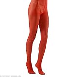 Widmann 2096V - Glitzer-Strumpfhose, rot, 40 DEN, Socken, Hose, Strumpfwaren, Weihnachten, Teufel, Christkind, Engel, Accessoire, Kostüm