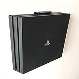 PS4 Pro Wandhalterung, PlayStation 4 Pro Halterung hinter TV, an Wand und unter dem Schreibtisch, keine Kratzer auf Ihrer Playstation, Metall schwarz