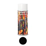 Ofenlack 1200°C Ofenspray Ofenfarbe Thermolack Schwarz matt Hitzebestängier Lack Smoker, Kamin, Kachelofen Auspufflack 400ml (ad-ideen)