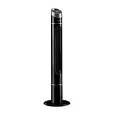 Klarstein Sky High - Turmventilator, Energiesparender Dauerbetrieb: 40W, Oszillationsfunktion 75° Schwenkbereich, Luftstrom: 276 m³/h, 12-h-Abschalt-Timer, 3 Betriebsmodi, graphitschwarz