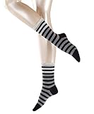 ESPRIT Damen Socken Multicolour Stripe - 80% Baumwolle, 1 Paar, Schwarz (Black 3000), Größe: 39-42