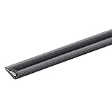 GAH-Alberts 426859 Kantenschutzprofil | Weich-PVC, schwarz | 1500 x 10 x 7 mm