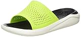 Crocs Unisex Literide Slide Dusch- & Badeschuhe, Limettenpunsch Fast Weiß, 42 EU
