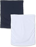 Bellinella Damen Umstands Bauchband für Schwangere 2er Pack, Mehrfarbig (Dunkelblau and Weiß Dunkelblau and Weiß), Small (Herstellergröße: S/M)