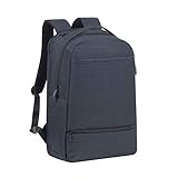 Rivacase Rucksack speziell für Gamer perfekt für Businesstrips und Reisen für Laptop bis 17.3 Zoll (Schwarz)