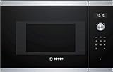 Bosch BFL524MS0 Serie 6 Einbau-Mikrowelle / 900 W / 20 L / Drehteller 25,5 cm / Türanschlag Links / Edelstahl / AutoPilot 7 / Elektronische Türöffnung