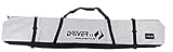 Driver13 ® Skitasche Skisack für Ski Skistoecke, Schitasche zum Aufbewahren und Transport beim Skifahren, Wasserfest 185 cm weiß
