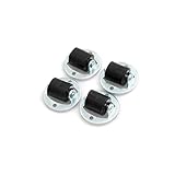 Design61 4x Kastenbockrolle Möbelrolle Möbelrollen Rolle Ø 13 x B 14 mm