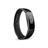 Fitbit Inspire Gesundheits- & Fitness Tracker mit automatischer Trainings Erkennung, 5 Tage Akkulaufzeit, Schlaf- & Schwimm-Tracking, Schwarz