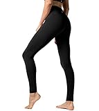 LAPASA Damen Leggings, Sport Leggins, Push Up/High Waist/mit Taschen/Lang/Bauchweg, MEHRWEG L01 (Black/Schwarz new, L (letzter Abbildung zufolge))