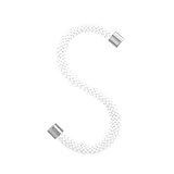 Peppermint Products Loop Hook | Textil-S-KLEIDERHAKEN aus Seil | 5er Set (Weiß)