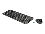 Hewlett Packard Z3Q63AA#ABD Kabellos Tastatur-und-Maus-Set, RF, 2.4 GHz Schwarz
