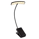 Alneo Light SHINY Touch Switch Clip-Lampe Notenpultleuchte mit 6 LEDs (Shiny Black)
