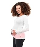 Herzmutter Bauchgurt-Schwangerschafts-Stützgürtel-Bauchband - größenverstellbarer Schwangerschaftsgurt - Bauchgurt Schwangerschaft - Gymnastik-Yoga-Sport - 3200 (S-M, Rosa)