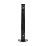 Klarstein Highwind - Turmventilator, Säulenventilator, 45 Watt, 3 einstellbare Leistungsstufen, 3 Ventilationsmodi: Normal, Nacht, Natur, Oszillationsfunktion, Timer, LED-Display, schwarz