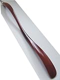 Decowa Schuhlöffel, Schuhanzieher 70cm mahagonifarben patiniert