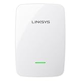 Linksys RE4100W-EU N600 WLAN Repeater (600 Mbit/s, Dual Band, Audio Streaming, WPS, Lan Port), weiss
