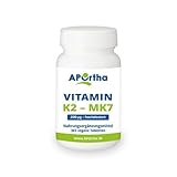 APOrtha Vitamin K2 MK7 200 µg 99+% ALL-Trans I 365 vegan Tabletten hochdosiert I Hochwertiges K2 Vitamin leicht zu schlucken Nahrungsergänzung Vit K2 I Vitamin K 2 Alternative zu K2 Tropfen Kapseln