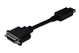 DIGITUS DisplayPort Grafik Adapter, DP zu DVI-I (24+5), Full HD 1920 x 1080 Pixel, Schwarz