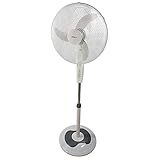 DYNASUN Design Ventilator Standventilator mit Fernbedienung RD40BC Weiss LED 50W mit Timer