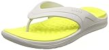 Crocs Unisex-Erwachsene Reviva Flip U Dusch-& Badeschuhe, Weiß (Pearl White/Citrus 1cc), 36/37 EU
