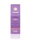 khadi Viola Körperöl 100ml I duftendes Gesichts & Körperöl für normale Haut I wirkt feuchtigkeitsspendend & kühlend I ayurvedisches Massageöl I 100% pflanzlich