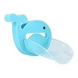 Wasserhahn Verlängerung Extender Set niedlichen Cartoon Wasser Düse Extender Badewanne Waschbecken Griff Extender zum Waschen der Hände Spaß für Babys(Blau)