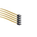 Kabelbude.eu SATA Anschlusskabel 6 Gb/s mit Metallclip VE5 0,5m
