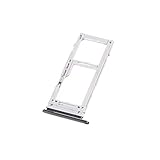 jbTec Dual SIM-Tray/SD-Card Karten-Halter passend für Samsung Galaxy S10 / Plus / S10e - Slot Schlitten Kartenhalter Karte Rahmen Simkarten, Farbe:Schwarz