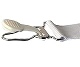 WENKO Betttuch-Spanner 4er Set - 4er Set, Gummi, 2.5 x 29 cm, Weiß