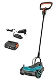 GARDENA 14620-20 Akku-Rasenmäher HandyMower 22/18V P4A Ready-To-Use Set, Blue, One Size