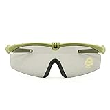 EnzoDate Polarized Armee Sonnenbrille militärischer Brille Men Rahmen 3/4 Linse Kampf Krieg Spiel eyeshields (Armee grün, 3 Objektiv)